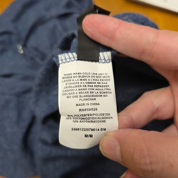 Soluna Swim Blue Cover-Up Dress Sleeveless Tassel Tie Women's Medium M - Picture 10 of 11